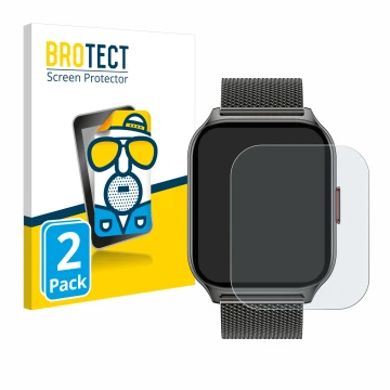Face avant d’un emballage produit avec le logo de la marque BROTECT. À côté, l’appareil Popglory P95 2