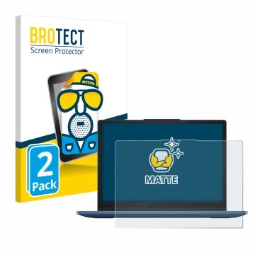 Face avant d’un emballage produit avec le logo de la marque BROTECT. À côté, l’appareil Lenovo IdeaPad Flex 3 Chrome 12IAN8 es