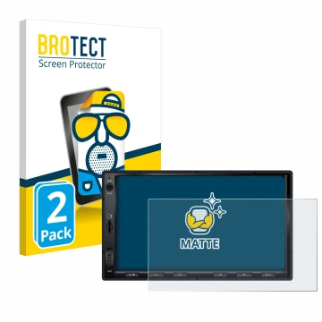 Face avant d’un emballage produit avec le logo de la marque BROTECT. À côté, l’appareil Atoto F7 WE est représenté avec la pro