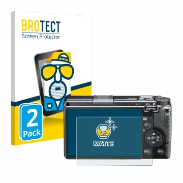 Face avant d’un emballage produit avec le logo de la marque BROTECT. À côté, l’appareil Ricoh GR III HDF est représenté avec l