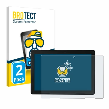 Face avant d’un emballage produit avec le logo de la marque BROTECT. À côté, l’appareil MEDION E10900 10