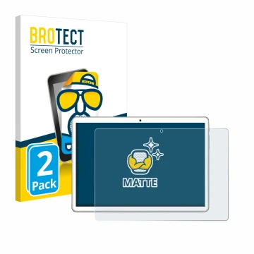 Face avant d’un emballage produit avec le logo de la marque BROTECT. À côté, l’appareil niuniutab KT107 est représenté avec la