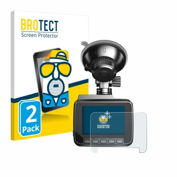 Face avant d’un emballage produit avec le logo de la marque BROTECT. À côté, l’appareil Azdome IT-G63D est représenté avec la 