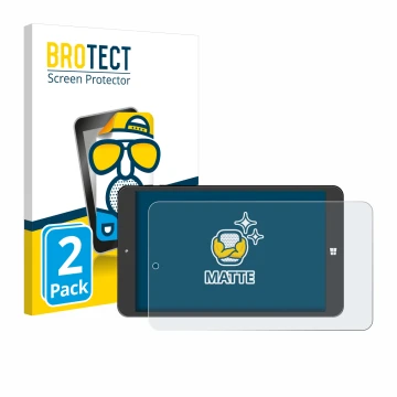 Face avant d’un emballage produit avec le logo de la marque BROTECT. À côté, l’appareil SZTPS Tablet 8
