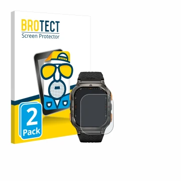 Face avant d’un emballage produit avec le logo de la marque BROTECT. À côté, l’appareil Kospet Tank M3 Ultra est représenté av