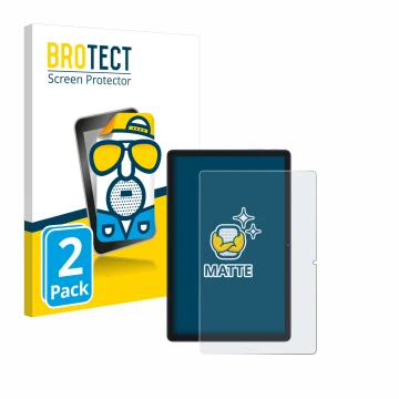 Face avant d’un emballage produit avec le logo de la marque BROTECT. À côté, l’appareil Blackview Tab 80 est représenté avec l