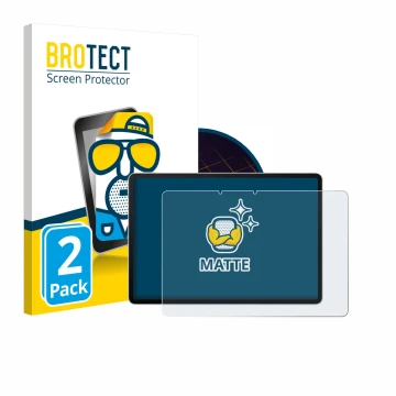 Face avant d’un emballage produit avec le logo de la marque BROTECT. À côté, l’appareil Huawei MatePad 11.5