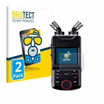 Face avant d’un emballage produit avec le logo de la marque BROTECT. À côté, l’appareil Tascam Portacapture X6 est représenté 