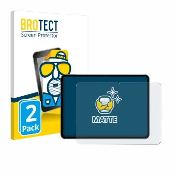 Face avant d’un emballage produit avec le logo de la marque BROTECT. À côté, l’appareil OnePlus Pad 2 est représenté avec la p