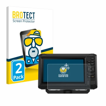 Face avant d’un emballage produit avec le logo de la marque BROTECT. À côté, l’appareil Garmin ECHOMAP UHD2 7