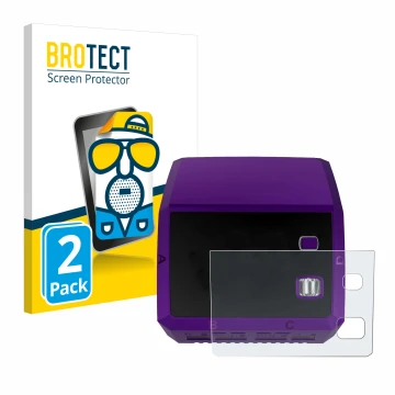 Face avant d’un emballage produit avec le logo de la marque BROTECT. À côté, l’appareil SkyRc Q200 neo est représenté avec la 