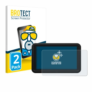 Face avant d’un emballage produit avec le logo de la marque BROTECT. À côté, l’appareil Atomos Shinobi 2 est représenté avec l