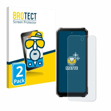 Face avant d’un emballage produit avec le logo de la marque BROTECT. À côté, l’appareil Blackview BL9000 Pro est représenté av