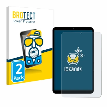 Face avant d’un emballage produit avec le logo de la marque BROTECT. À côté, l’appareil Alldocube iPlay 60 mini Turbo est repr