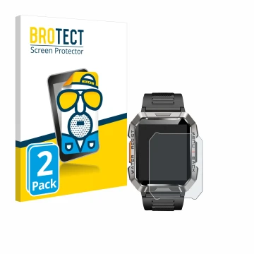 Face avant d’un emballage produit avec le logo de la marque BROTECT. À côté, l’appareil Baolubao W60 est représenté avec la pr