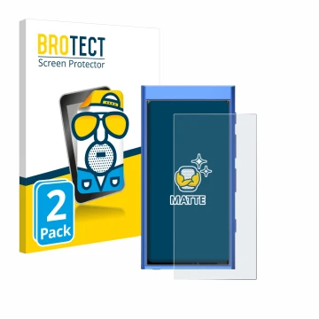 Face avant d’un emballage produit avec le logo de la marque BROTECT. À côté, l’appareil Hiby Digital M300 est représenté avec 