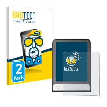 Face avant d’un emballage produit avec le logo de la marque BROTECT. À côté, l’appareil Ledger Flex est représenté avec la pro