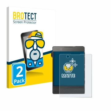 Face avant d’un emballage produit avec le logo de la marque BROTECT. À côté, l’appareil Light Phone 3 est représenté avec la p