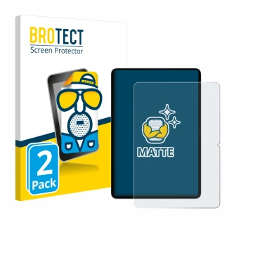 Face avant d’un emballage produit avec le logo de la marque BROTECT. À côté, l’appareil Xiaomi Pad 7 est représenté avec la pr