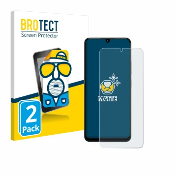 Face avant d’un emballage produit avec le logo de la marque BROTECT. À côté, l’appareil Xiaomi Poco C75 est représenté avec la