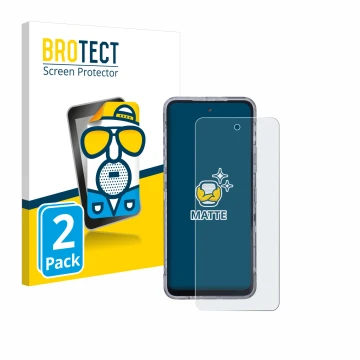 Face avant d’un emballage produit avec le logo de la marque BROTECT. À côté, l’appareil AGM X6 Phantom est représenté avec la 