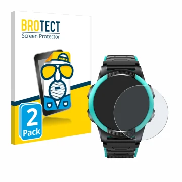 Face avant d’un emballage produit avec le logo de la marque BROTECT. À côté, l’appareil SaveFamily Slim 4G est représenté avec