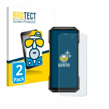 Face avant d’un emballage produit avec le logo de la marque BROTECT. À côté, l’appareil Ulefone Armor 27 est représenté avec l