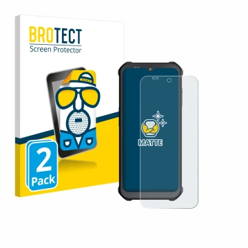 Face avant d’un emballage produit avec le logo de la marque BROTECT. À côté, l’appareil Sonim XP400 est représenté avec la pro