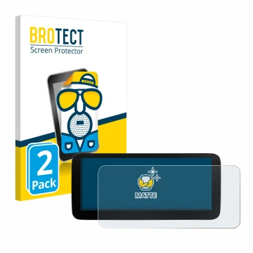 Face avant d’un emballage produit avec le logo de la marque BROTECT. À côté, l’appareil Xtrons B0CMTQ48KL 10,25