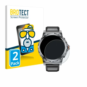 Face avant d’un emballage produit avec le logo de la marque BROTECT. À côté, l’appareil LIGE SML6-R-E 1.43