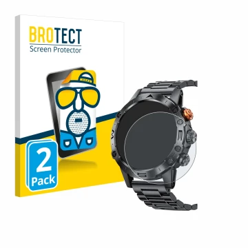 Face avant d’un emballage produit avec le logo de la marque BROTECT. À côté, l’appareil DekeFit MT43PRO 1.53