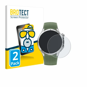 Face avant d’un emballage produit avec le logo de la marque BROTECT. À côté, l’appareil OnePlus Watch 3 est représenté avec la