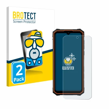 Face avant d’un emballage produit avec le logo de la marque BROTECT. À côté, l’appareil Hotwav Cyber 13 est représenté avec la