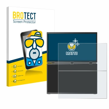 Face avant d’un emballage produit avec le logo de la marque BROTECT. À côté, l’appareil Uperfect UStation Delta Max 18.5