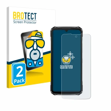 Face avant d’un emballage produit avec le logo de la marque BROTECT. À côté, l’appareil Doogee S119 est représenté avec la pro