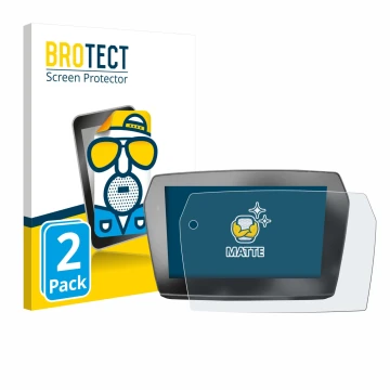 Face avant d’un emballage produit avec le logo de la marque BROTECT. À côté, l’appareil Voge 525DSX 2025 est représenté avec l