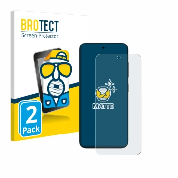 Face avant d’un emballage produit avec le logo de la marque BROTECT. À côté, l’appareil ZTE Blade V70 est représenté avec la p