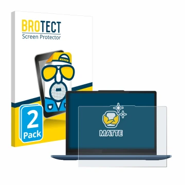 Face avant d’un emballage produit avec le logo de la marque BROTECT. À côté, l’appareil Lenovo IdeaPad Flex 3i Chromebook 12