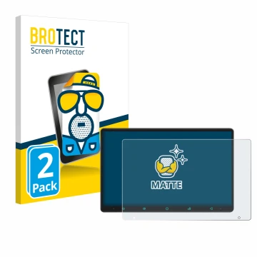 Face avant d’un emballage produit avec le logo de la marque BROTECT. À côté, l’appareil Joying Car Radio 11.6