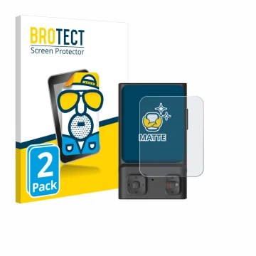 Face avant d’un emballage produit avec le logo de la marque BROTECT. À côté, l’appareil Hoverair Beacon est représenté avec la