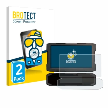 Face avant d’un emballage produit avec le logo de la marque BROTECT. À côté, l’appareil Honda NT 1100 2021 est représenté avec