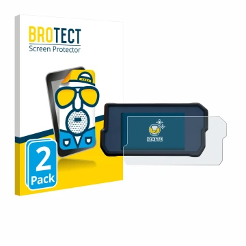 Face avant d’un emballage produit avec le logo de la marque BROTECT. À côté, l’appareil KTM 390 / 890 Adventure 2020+ est repr