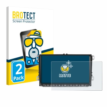 Face avant d’un emballage produit avec le logo de la marque BROTECT. À côté, l’appareil Essgoo AR9002 est représenté avec la p