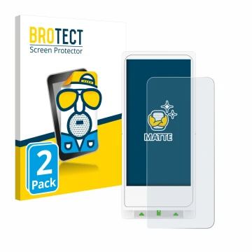 Face avant d’un emballage produit avec le logo de la marque BROTECT. À côté, l’appareil Clover Flex est représenté avec la pro