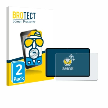 Face avant d’un emballage produit avec le logo de la marque BROTECT. À côté, l’appareil Nubia Pad Pro est représenté avec la p