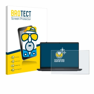 Face avant d’un emballage produit avec le logo de la marque BROTECT. À côté, l’appareil Dell Pro Max 16 est représenté avec la