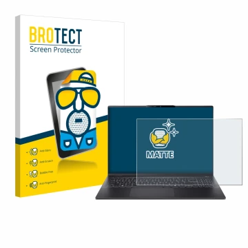 Face avant d’un emballage produit avec le logo de la marque BROTECT. À côté, l’appareil Acer Swift 16 AI est représenté avec l