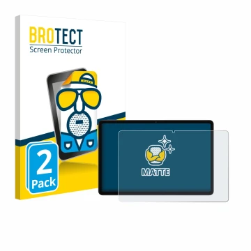 Face avant d’un emballage produit avec le logo de la marque BROTECT. À côté, l’appareil Xiaomi Redmi Pad 2 est représenté avec