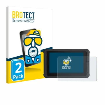 Face avant d’un emballage produit avec le logo de la marque BROTECT. À côté, l’appareil Webfleet PRO 8475 est représenté avec 