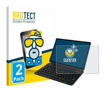 Face avant d’un emballage produit avec le logo de la marque BROTECT. À côté, l’appareil Tabwee T90 est représenté avec la prot